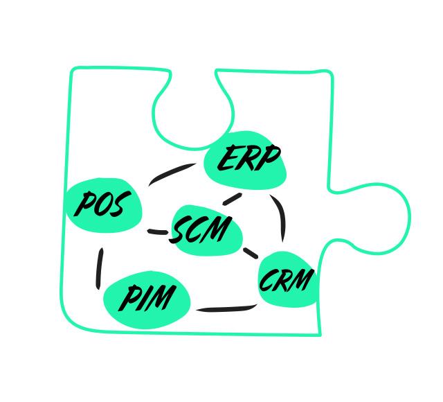 Illustration von Datenströmen