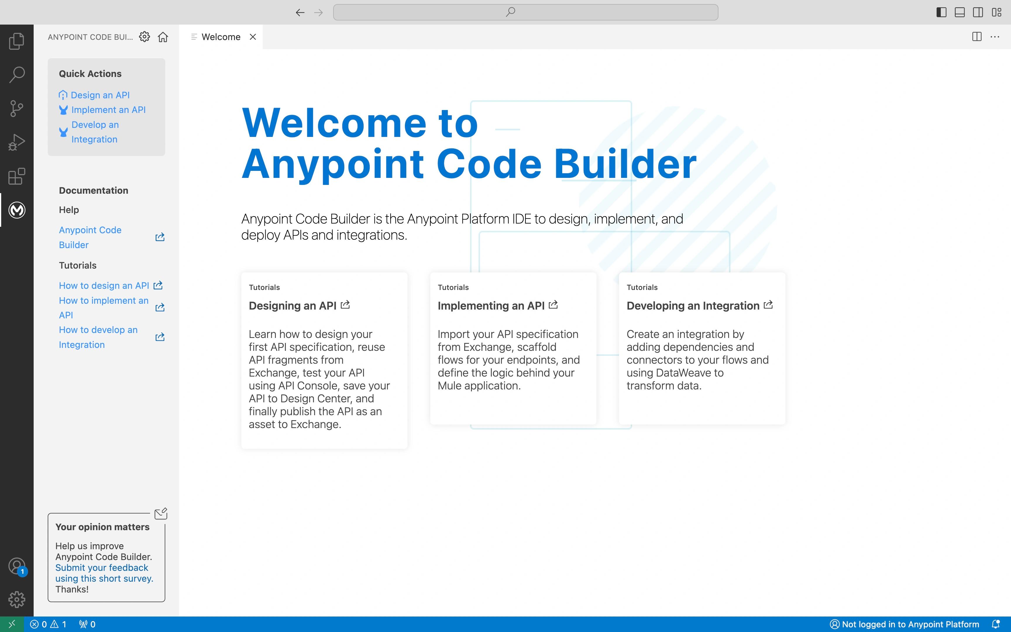 Anypoint Code Builder - Was ist neu? (Desktop IDE)