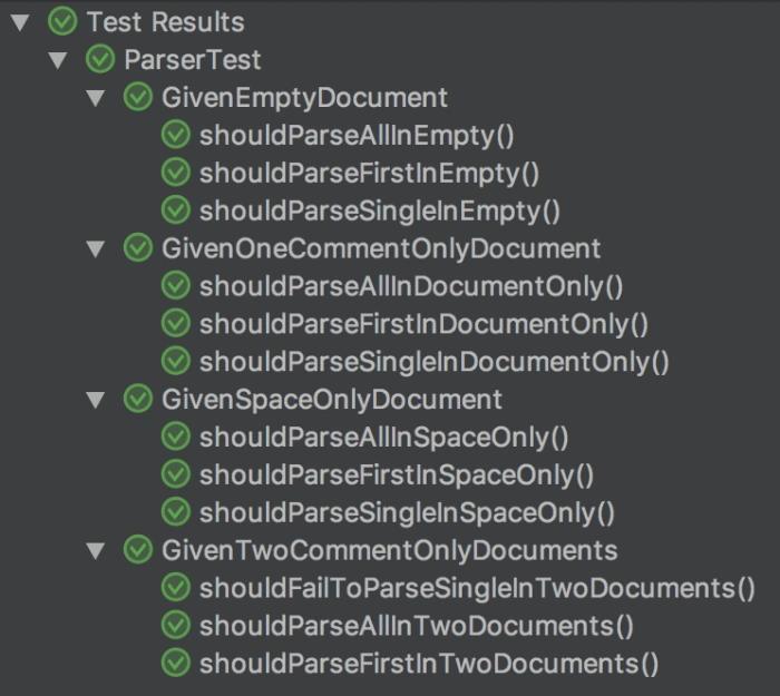 structured test run