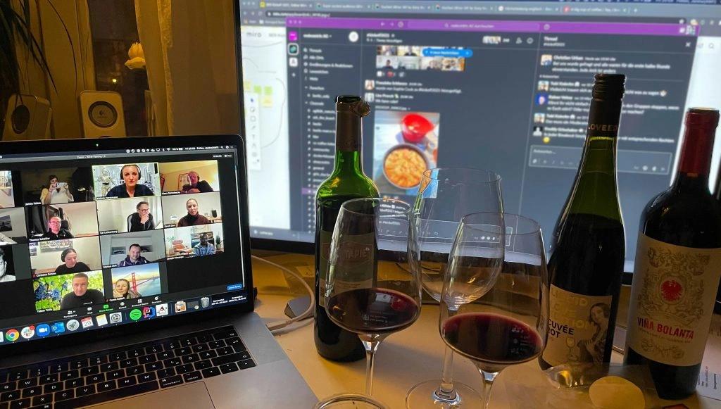 corona Wein tasting online